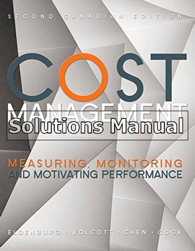 Cost Management Eldenburg Solution Manual Ebook Kindle Editon